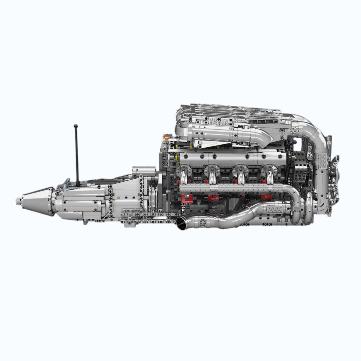MOTEUR V8 TWIN TURBO CHROME ULTIME & BOÎTE DE VITESSES