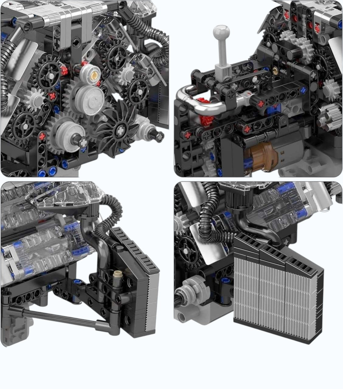 Moteur W12 Twin Turbo Kit électrique avec pièces mobiles