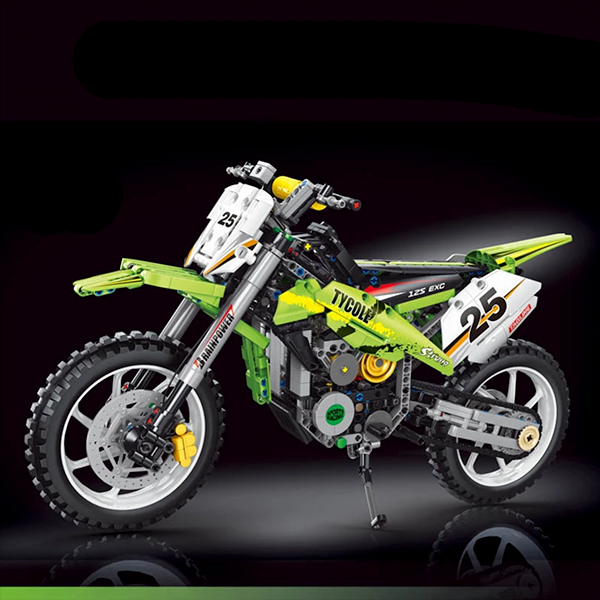 Moto-cross Vert Citron